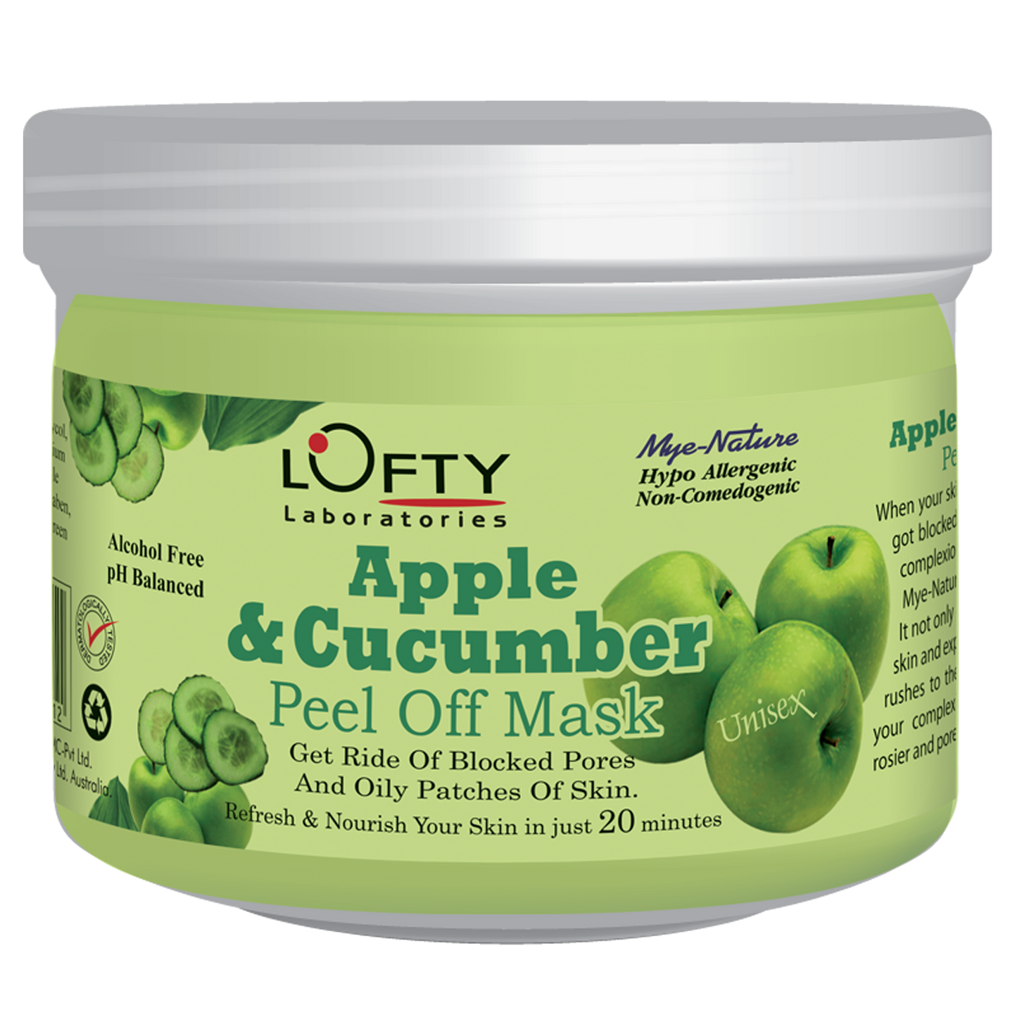 Mye-Nature Apple & Cucumber Peel Off Mask 500ml