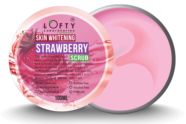 Skin Whitening Strawberry Scrub 100ml