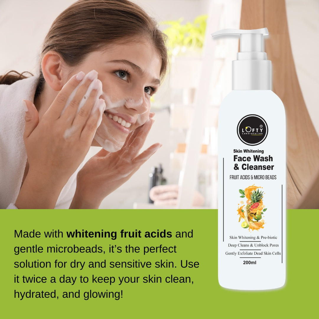 Skin Whitening Face Wash and Cleanser