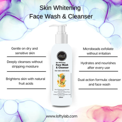Skin Whitening Face Wash and Cleanser
