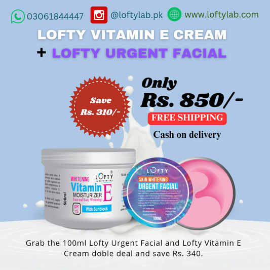 Lofty Vitamin E Cream + Lofty Urgent Facial Deal