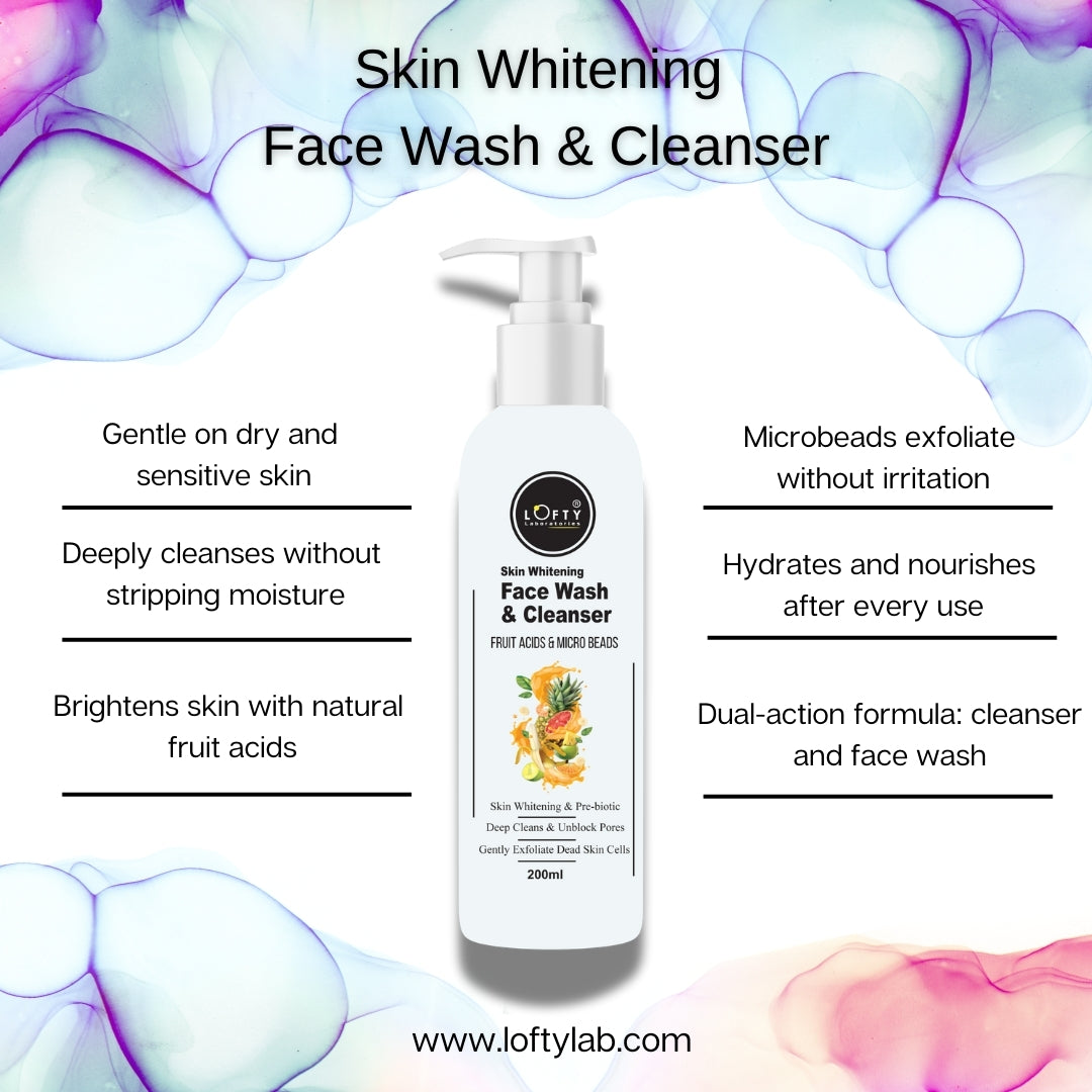 Skin Whitening Face Wash and Cleanser