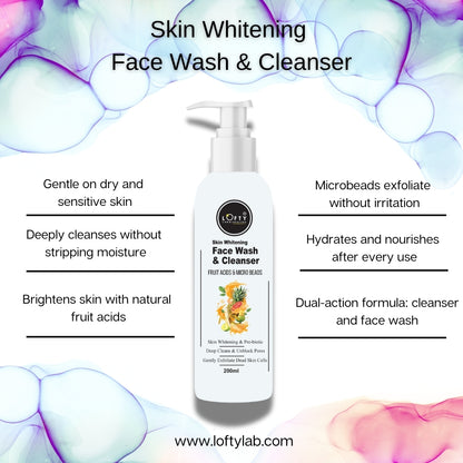 Skin Whitening Face Wash and Cleanser